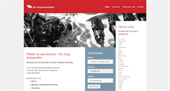 Desktop Screenshot of dejongmotoren.cz